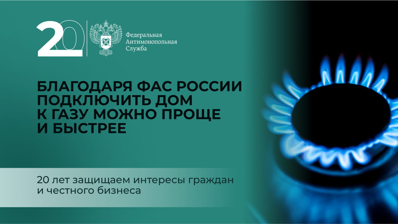 Благодаря ФАС России подключить дом к  газу можно проще и быстрее